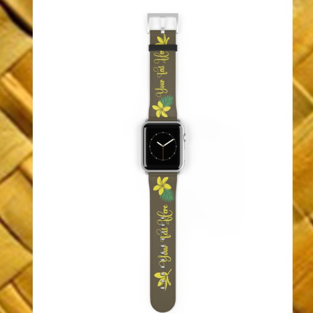 Apple Watch Bands-Hawaiian Inspired Plumeria Flower Design